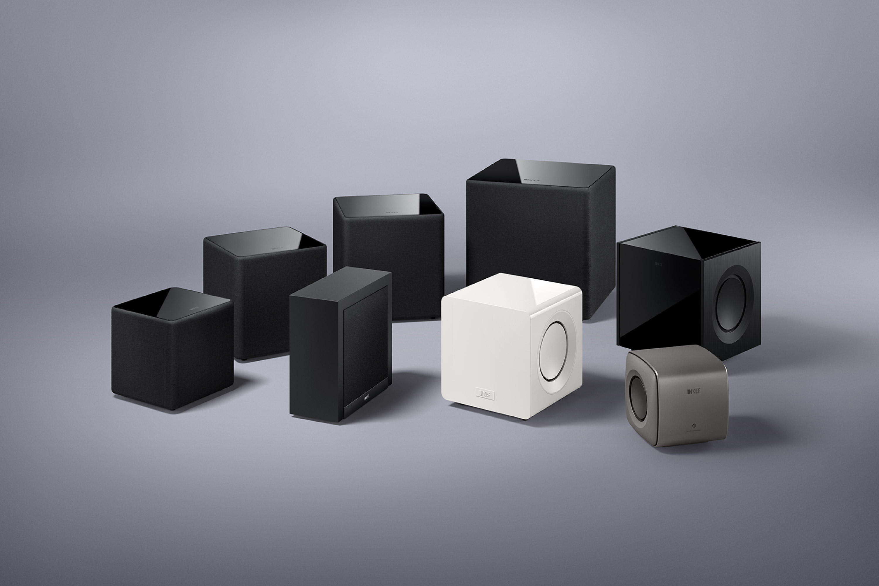 Sammlung aller KEF-Subwoofer