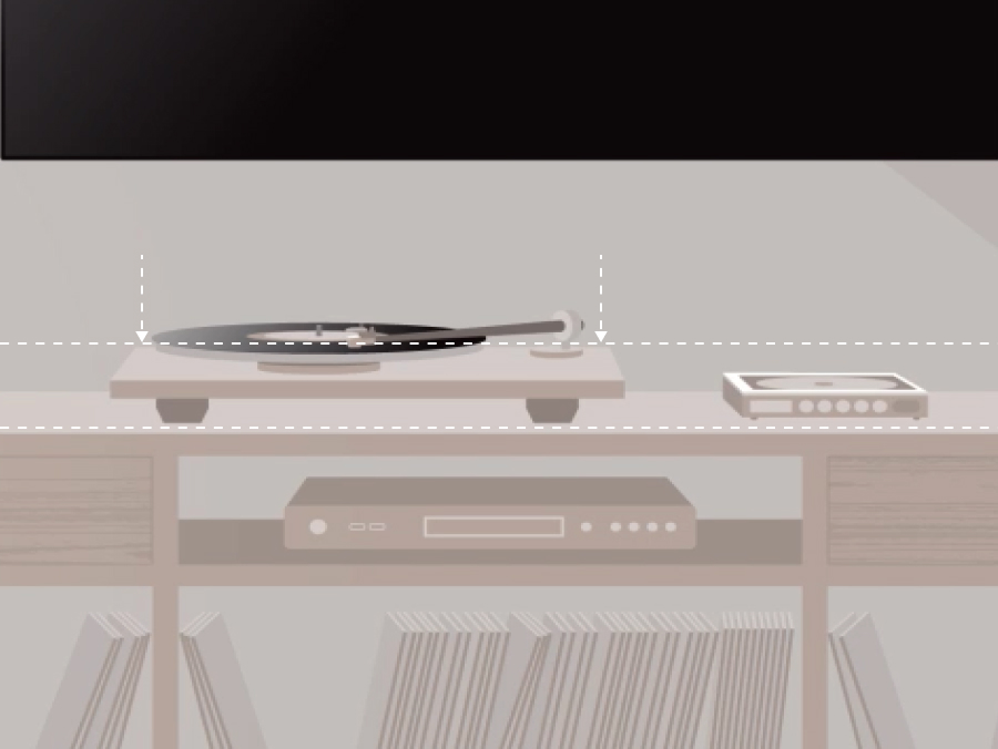 Level your turntable.